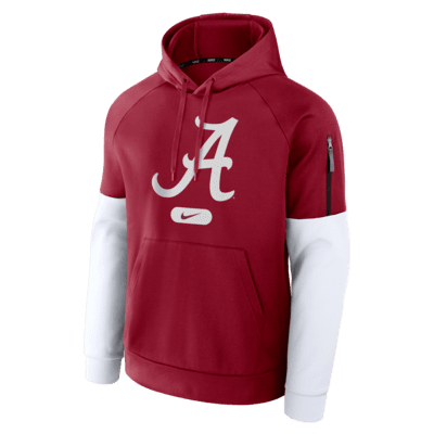 売れ筋商品|||ナイキ Tシャツ トップス レディース Men's Crimson Alabama Crimson Tide Sideline Jersey Pullover Hoodie Crimson mens-nike-black-alabama-